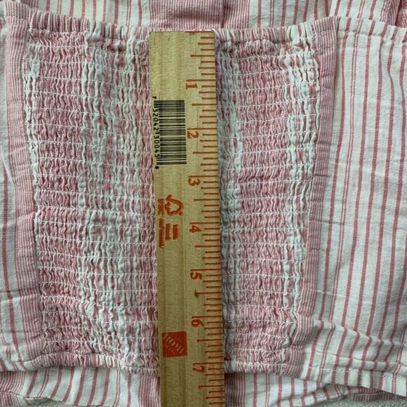 Tommy Jeans Crop Top Women 14 Pink White Sleeveless Hilfiger Logo Preppy Summer - Picture 6 of 15